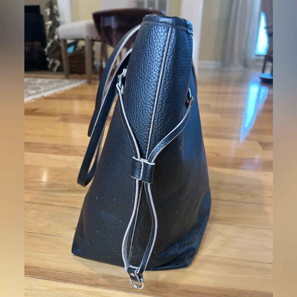 Lodis Black Pebbled Leather Tote Bag - Picture 5 of 14